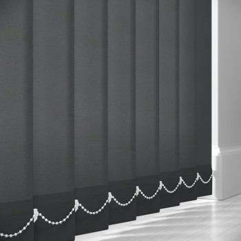 All‑Proof Charcoal 89mm (Blackout PVC) Vertical Blind Slats