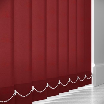 All‑Proof Red 89mm (Blackout PVC) Vertical Blind Slats