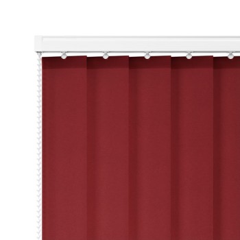 All‑Proof Red 89mm (Blackout PVC) Vertical Blind Slats