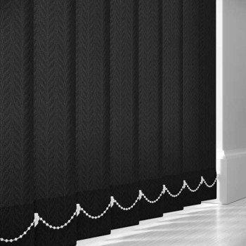 Kineton Black 127mm Vertical Blind Slats