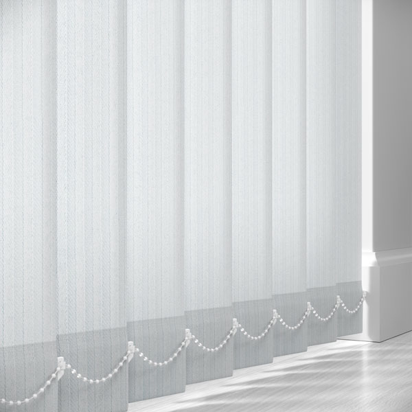 Kingham White 89mm Vertical Blind Slats