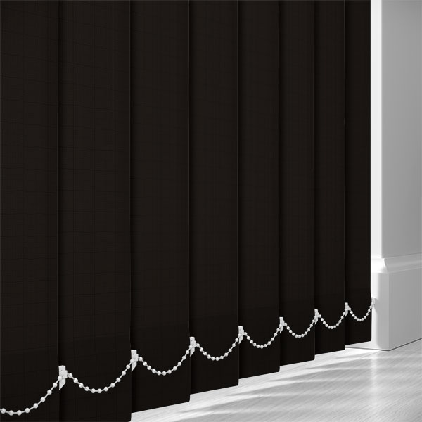 AbbeyNight Blackout Black 89mm Vertical Blind Slats
