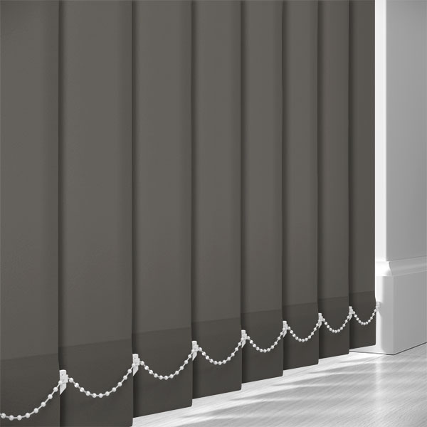 AbbeyNight Blackout Dark Grey 89mm Vertical Blind Slats