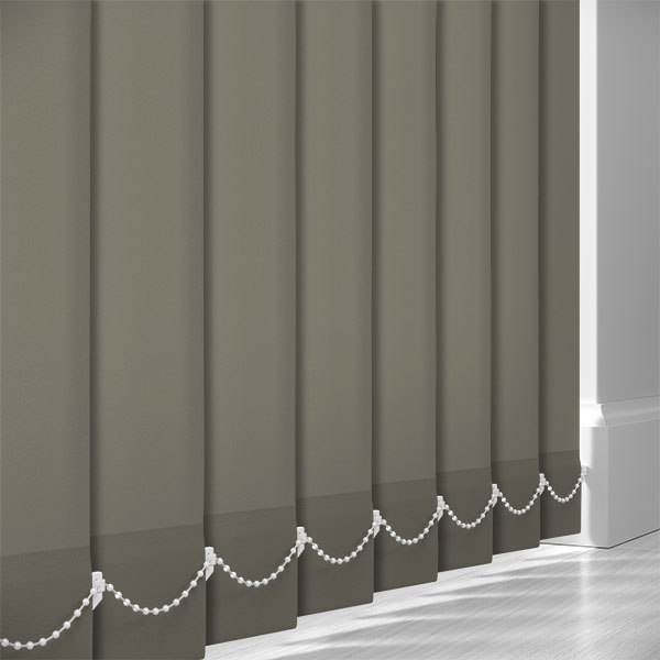 AbbeyNight Blackout Mid Grey 89mm Vertical Blind Slats