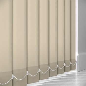 AbbeyNight Blackout Off White 89mm Vertical Blind Slats