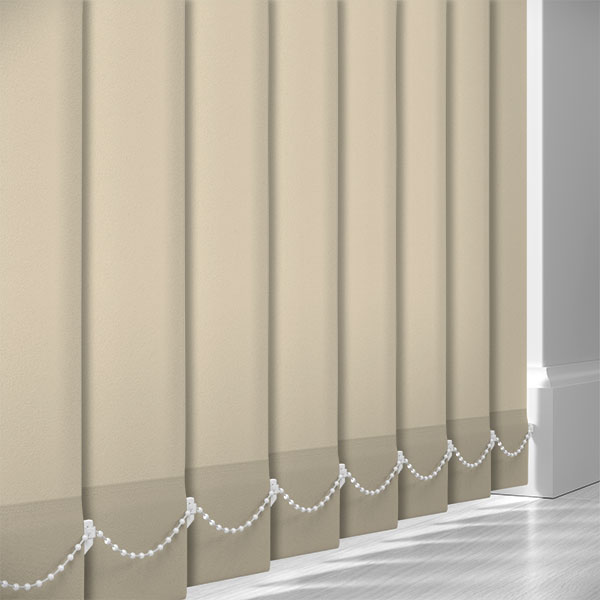 AbbeyNight Blackout Off White 89mm Vertical Blind Slats