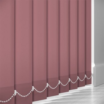 AbbeyNight Blackout Rose 89mm Vertical Blind Slats