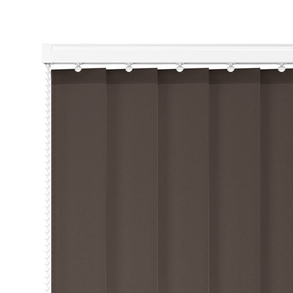Prime Blackout Charcoal 89mm Vertical Blind Slats