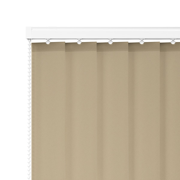 AbbeyNight Blackout Sand 89mm Vertical Blind Slats
