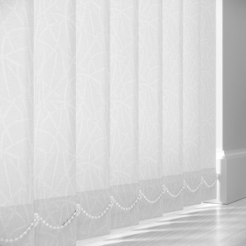 Rissington White 89mm Vertical Blind Slats