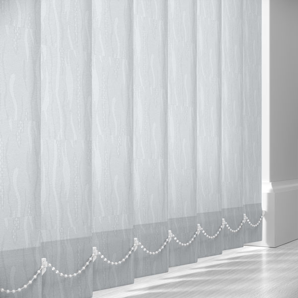 Saintbury White 89mm Vertical Blind Slats