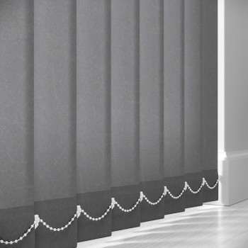 Triton Grey 89mm (Blackout PVC) Vertical Blind Slats