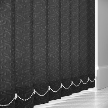 Windrush Black 89mm Vertical Blind Slats